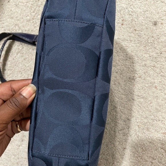SOLD Coach Soho purse Navy Blue - Picture 8 of 8